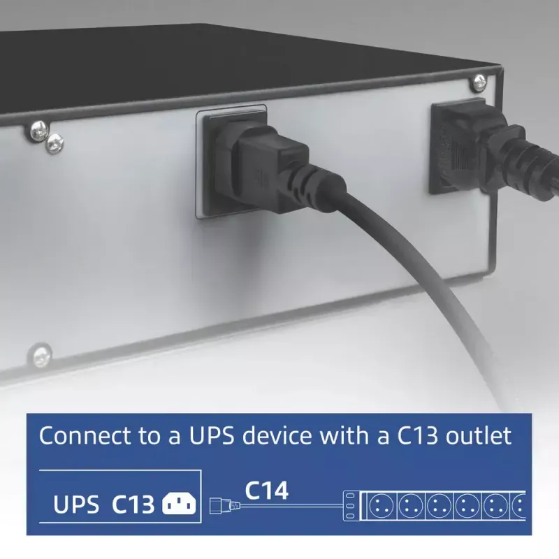 Prailginimo laidas ACT PD3155 — 3 m kabelis, 9 Type E kištukiniai lizdai, 250 V, 16 A, 4000 W, Vidaus naudojimui, Juoda/Raudona
