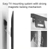 ACT fiksuotas TV laikiklis AC8356 37–80 colių televizoriams, itin plonas, VESA 200x200–600x400, 75 kg, 9,5 mm tarpas nuo sienos, juodas