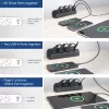 ACT AC2480 stalinis ilgintuvas su 3 F tipo kištukiniais lizdais, 30W Power Delivery, USB Type-C/A prievadais, 1,5 m laidas