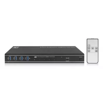 ACT 4 prievadų DisplayPort 4K@60Hz KVM jungiklis