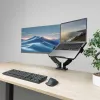 ACT Universal laptopo lentyna monitorių rankoms, juoda, plienas, 29.5 cm (11.6 col.), 43.9 cm (17.3 col.), 9 kg, 75 x 75 mm