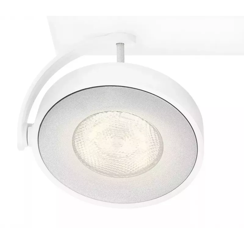 Paviršinis LED prožektorius Signify Philips Dimmable Clockwork 6.5W, 500 lm, 2700 K, IP20, Baltas