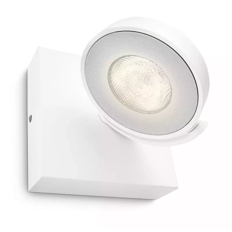 Paviršinis LED prožektorius Signify Philips Dimmable Clockwork 6.5W, 500 lm, 2700 K, IP20, Baltas