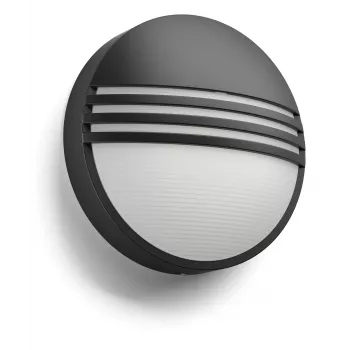 Philips myGarden 172963016 LED lauko sieninis šviestuvas 6W, nekeičiama lemputė, juoda/balta, dervos korpusas, 214×78 mm