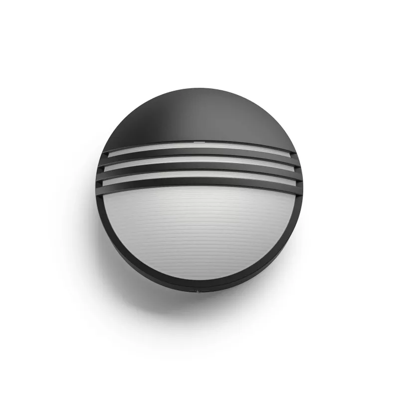 Philips myGarden 172963016 LED lauko sieninis šviestuvas 6W, nekeičiama lemputė, juoda/balta, dervos korpusas, 214×78 mm