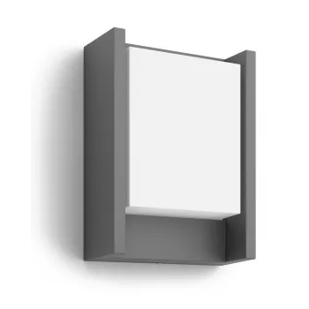 Philips myGarden Arbour lauko sieninis šviestuvas su 6W LED, aliuminis, juodas, 220–240V, 75×166×166 mm