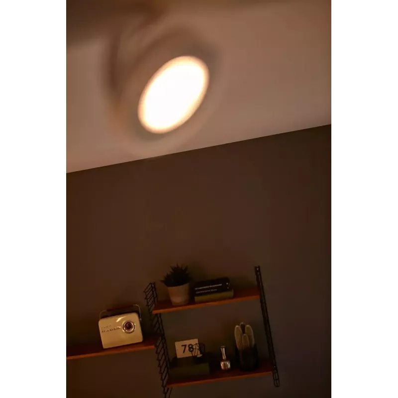 Philips WarmGlow LED Clockwork lubinis/sieninis prožektorius 4x LED, 18W, 2700K, 2000 lm, reguliuojamas, IP20, baltas