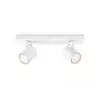 Paviršinis šviestuvas Philips myLiving 5309231P0, GU10 LED 7 W, 2700K, 255 lm, 2 šviesos šaltiniai, reguliuojamas, baltas