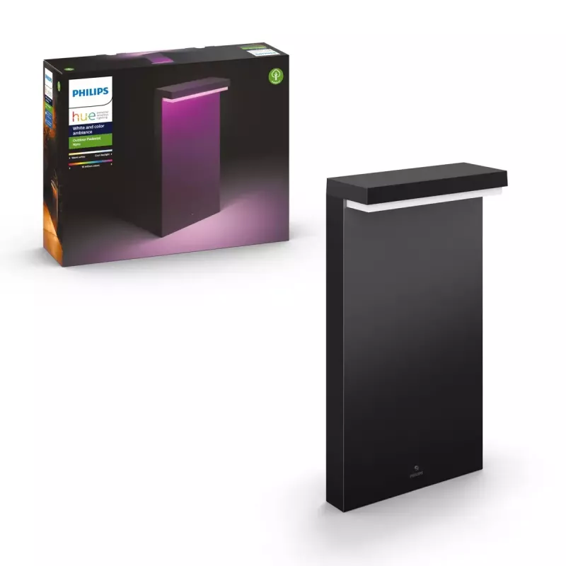 Philips Hue White and colour ambience Nyro lauko pjedestalinis šviestuvas