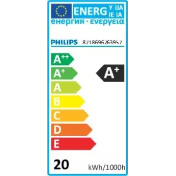 Philips MAS LEDtube 1500mm energiją taupanti lemputė balta 3300 K 20 W G13