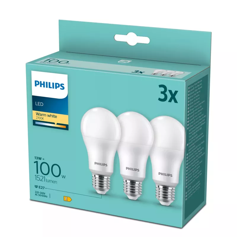 Philips LED lemputė Šilta balta 2700 K 14 W E27