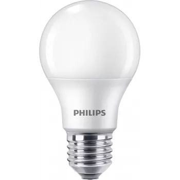LED lemputė Philips E27 60W 4000K, 4 vnt. pakuotė