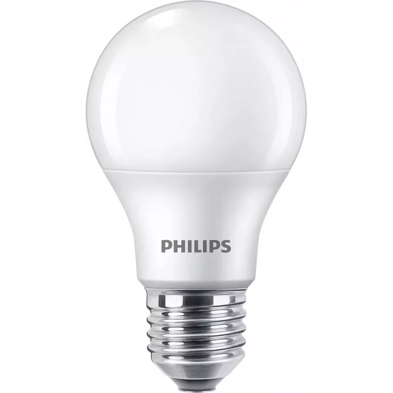 LED lemputė Philips E27 60W 4000K, 4 vnt. pakuotė