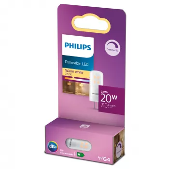 Philips Capsule LED lemputė (Dimmable), 2,1 W, 20 W, G4, 210 lm, 15000 h, Šilta balta