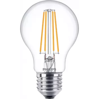 LED kaitrinė lemputė Philips A60 7W (atitinka 60W) E27 skaidri 2700K 2 vnt.