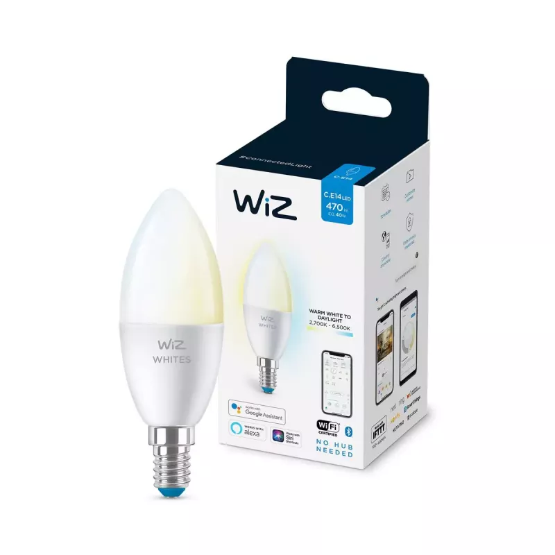 Išmanioji lemputė WiZ Candle 40 W C37 E14 Wi-Fi balta