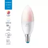WiZ C37 E14 LED lemputė 4,9 W 470 lm spalvota balta Wi-Fi energijos klasė F