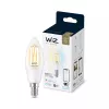 Išmanioji lemputė WiZ Filament Candle skaidri 4,9W C35 E14 Wi-Fi balta