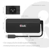 CLUB 3D USB-C 140W nešiojamojo kompiuterio įkroviklis, GaN, 1 m laidas, juodas