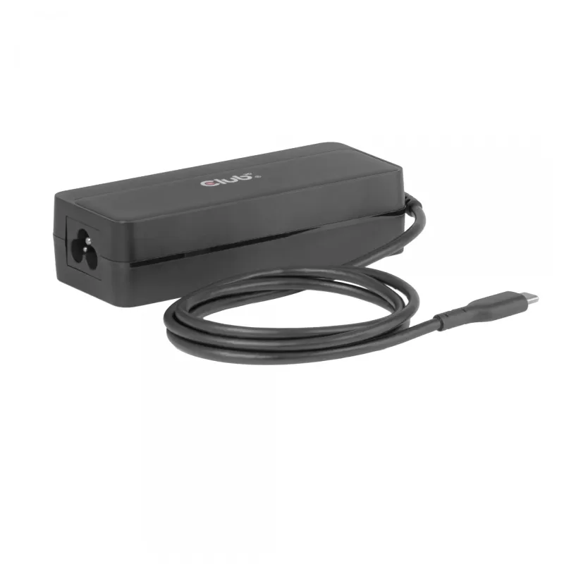 CLUB 3D USB-C 140W nešiojamojo kompiuterio įkroviklis, GaN, 1 m laidas, juodas