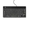 Ergonominė klaviatūra R-Go Tools Compact Break, kompaktiška su pertraukų programėle, QWERTY (JK), laidas, juoda