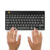 Ergonominė klaviatūra R-Go Compact Break, kompaktiška, su pertraukų programine įranga, AZERTY (FR), Bluetooth, juoda