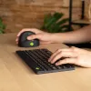 Ergonominė klaviatūra R-Go Compact Break, kompaktiška, su pertraukų programine įranga, AZERTY (FR), Bluetooth, juoda