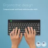 Ergonominė klaviatūra R-Go Compact Break, kompaktiška, su pertraukų programine įranga, AZERTY (FR), Bluetooth, juoda