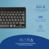 Ergonominė klaviatūra R-Go Compact Break, kompaktiška, su pertraukų programine įranga, AZERTY (FR), Bluetooth, juoda