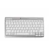 BakkerElkhuizen UltraBoard 950 Wireless US Qwerty, Mini, belaidė, Bluetooth, žirklinis jungiklis, QWERTY, šviesiai pilka, balta