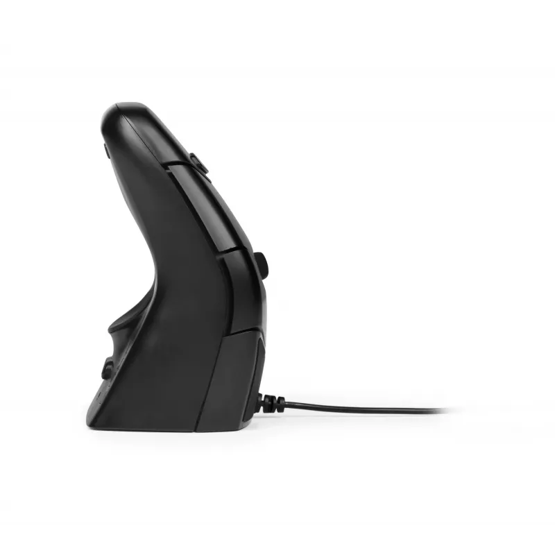BakkerElkhuizen DXT 3 vertikali pelė, ambidekstrinė, optinė, USB Type-C, 2400 DPI, juoda