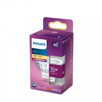 LED lemputė Philips Spot MR16 GU5.3 4,4 W (345 lm) 2700 K šilta balta, CRI 80, 36° spindulys