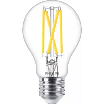 Philips Filament Lemputė Skaidri 60W A60 E27, 5,9 W, 60 W, E27, 806 lm, 15000 h, Šilta šviesa