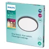 Philips Funkciniai Lubiniai Šviestuvai 18W 2700K 1500 lm Dimmable Paviršiniai LED Juodi