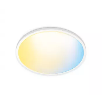 Protingi lubiniai šviestuvai WiZ Superslim Ceiling 14 W Wi-Fi/Bluetooth Baltas