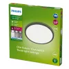 Lubinis šviestuvas Philips Superslim 15W LED, 4000K, IP54, 250×250 mm, juodas/baltas