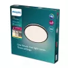 Philips Functional Ozziet LED lubinis šviestuvas 18 W, juodas, apvalus, su integruotu LED
