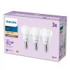 Philips Candle 40W P45 E14 x3 LED lemputė, 4.9 W, 470 lm, šilta balta