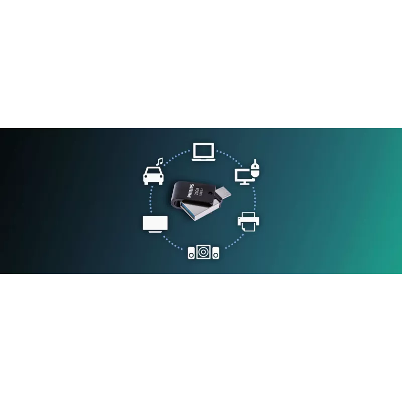 Philips FM32DC152B/00 USB atmintukas 32 GB USB-C 3.2 Gen 1 juodas
