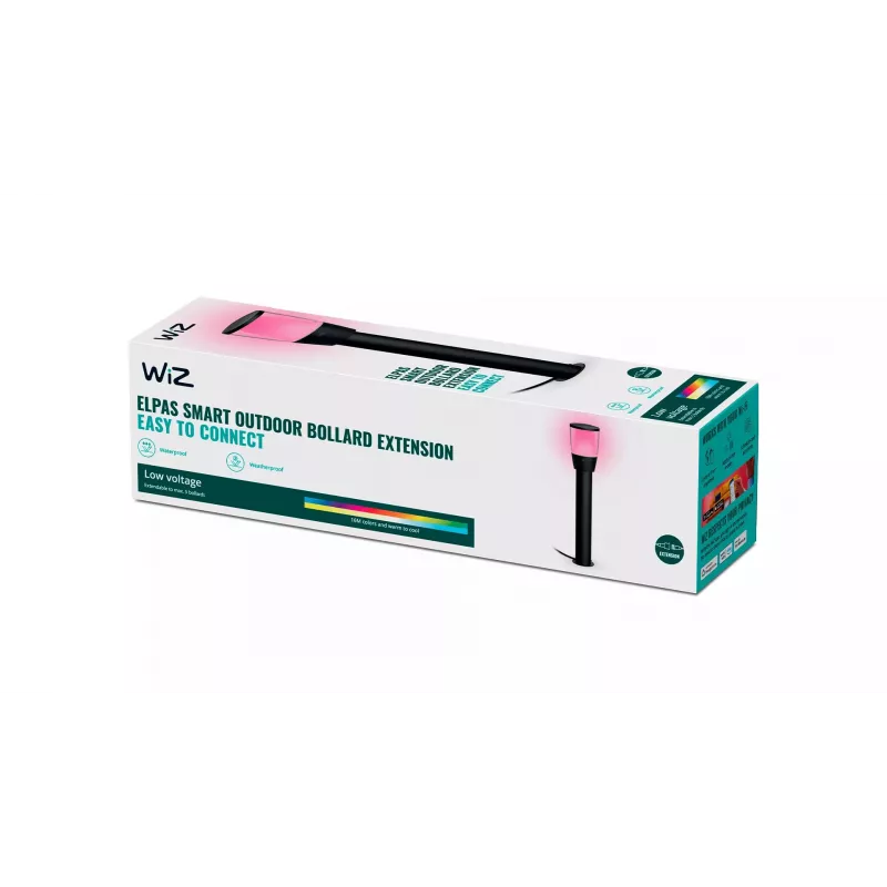 Prailginimas Signify WiZ – LED stulpinis šviestuvas, 12 V, 108,5×108,5×518 mm, juodas