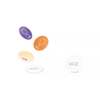 WiZ NFC žymos 4 vnt., belaidės, NFC, baltos, IP20, plastikinės, nereikia maitinimo