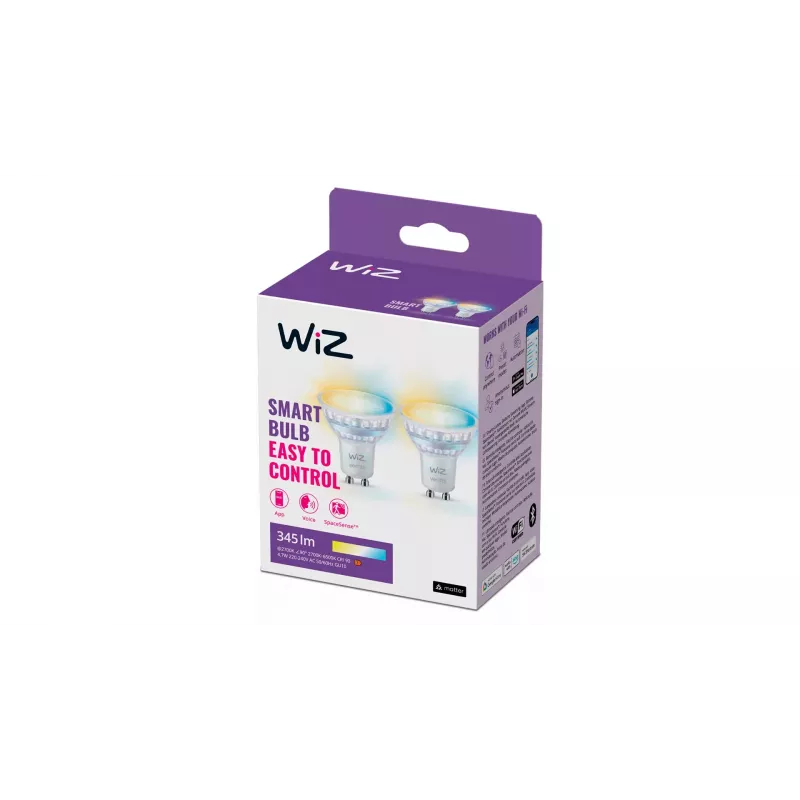 Išmani lemputė WiZ Spot 50 W PAR16 GU10 Wi-Fi Bluetooth GU10 (2 vnt.)