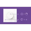 Philips WiZ Smart Dial Switch belaidis Wi-Fi reguliatorius baltas 5V
