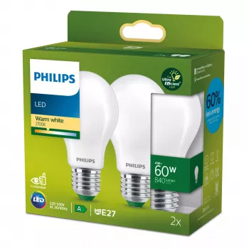 Philips LED lemputė matinė siūlinė 60W A60 E27 4W šilta balta 840lm