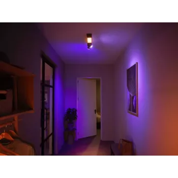 Philips Hue Centris 2 taškiniai prožektoriai lubiniam šviestuvui, juoda