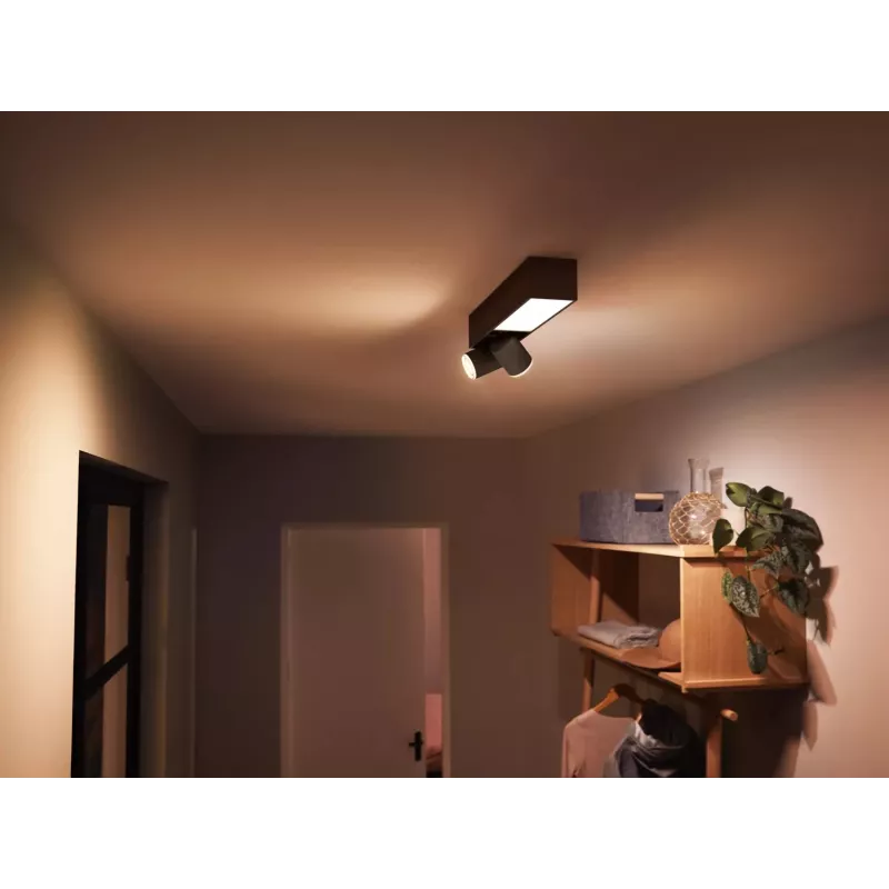 Philips Hue Centris 2 taškiniai prožektoriai lubiniam šviestuvui, juoda
