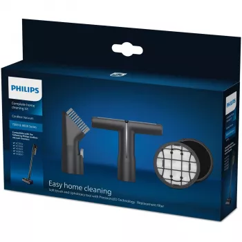 Priedų rinkinys Philips XV1685 lazdiniam dulkių siurbliui, juodas, 3 vnt.