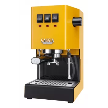 Espresso aparatas Gaggia Classic Evo E24 – kompaktiška namų espreso kavos virimo mašina, geltona