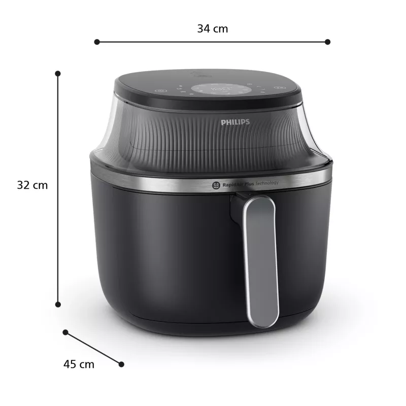 Karšto oro gruzdintuvė Philips 3000 Series Ovi XL NA341/00 – RapidAir Plus stalviršinė gruzdintuvė