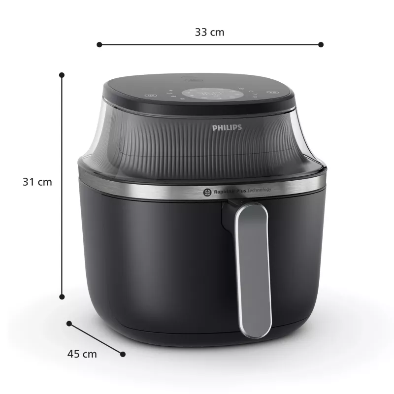 Karšto oro gruzdintuvė Philips 3000 Series Ovi XL NA341/00 – RapidAir Plus stalviršinė gruzdintuvė